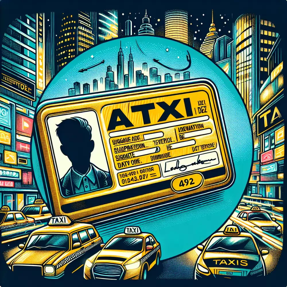 prukaz ridice taxi